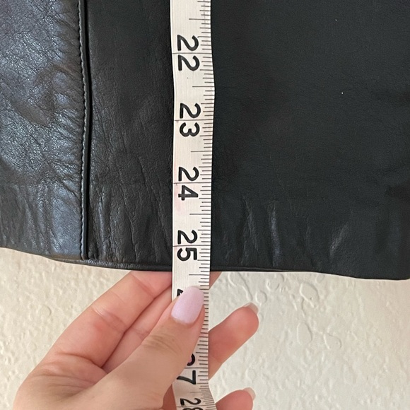 Evan Davies Leather Pencil Skirt - Picture 9 of 9